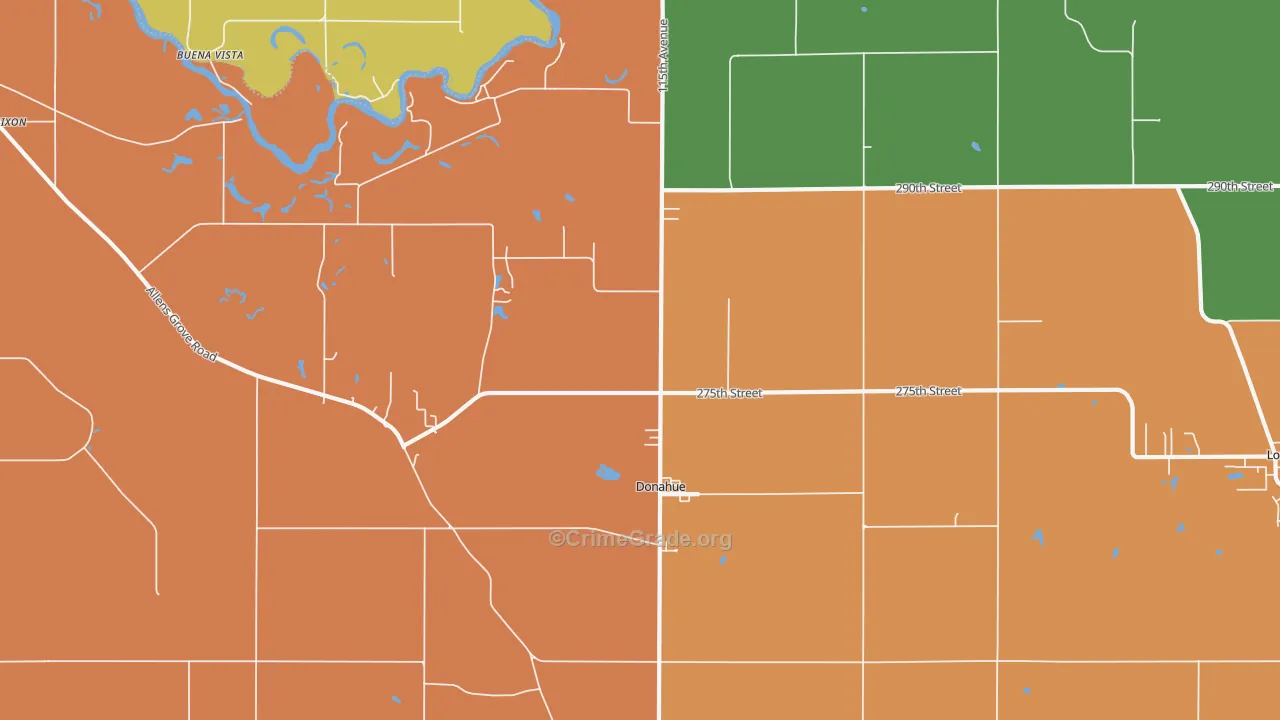 52746, IA Map of Theft Rates