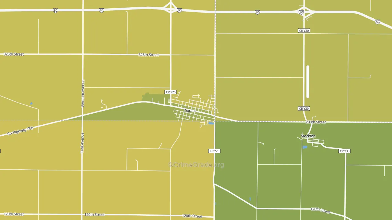 52747, IA Map of Theft Rates