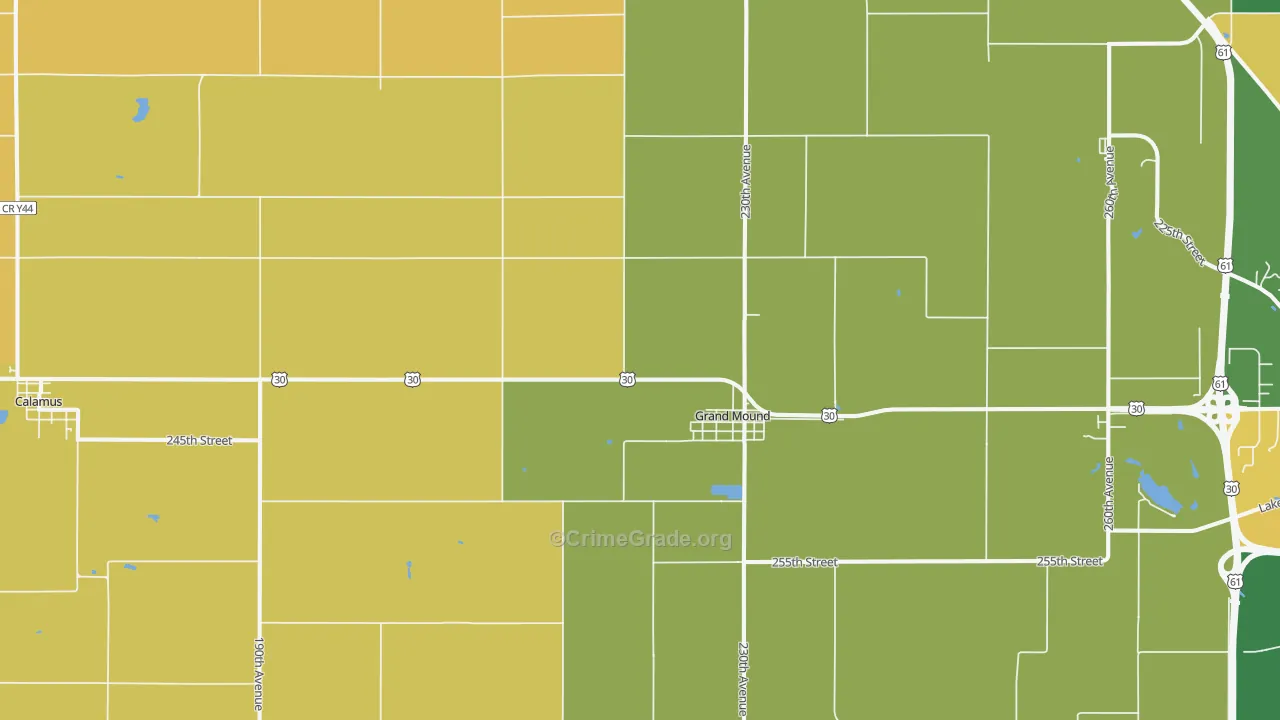52751, IA Map of Theft Rates