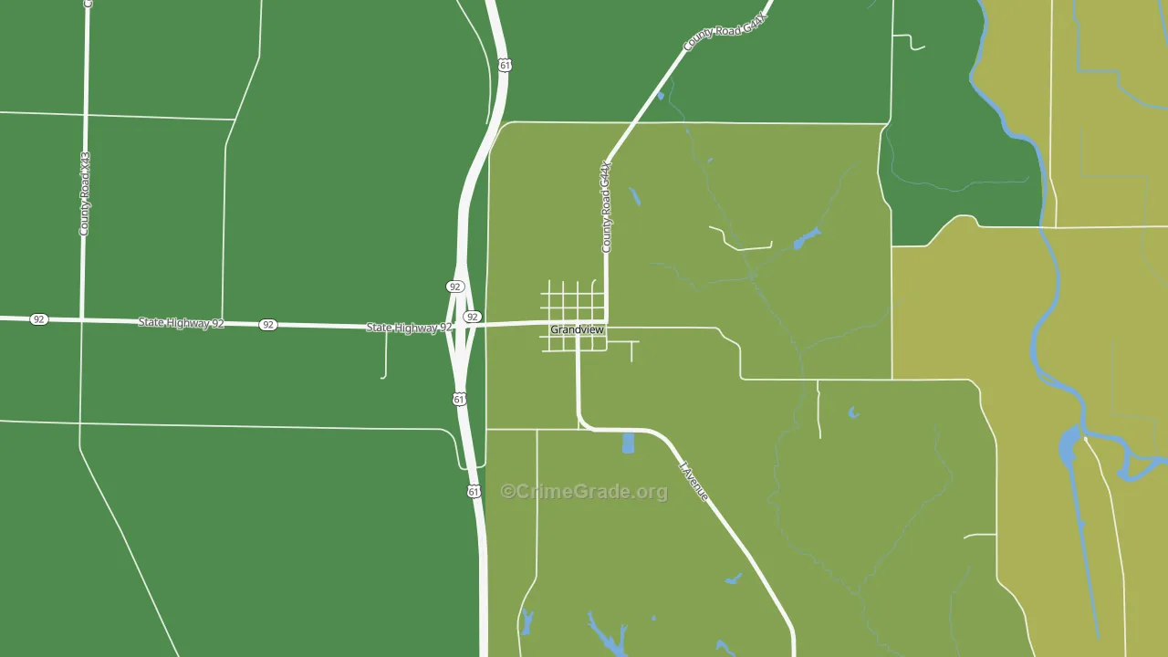52752, IA Map of Theft Rates