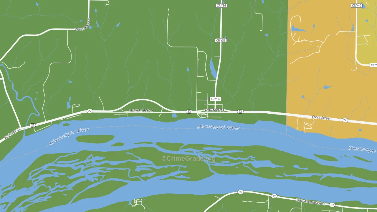 52759, IA Map of Theft Rates