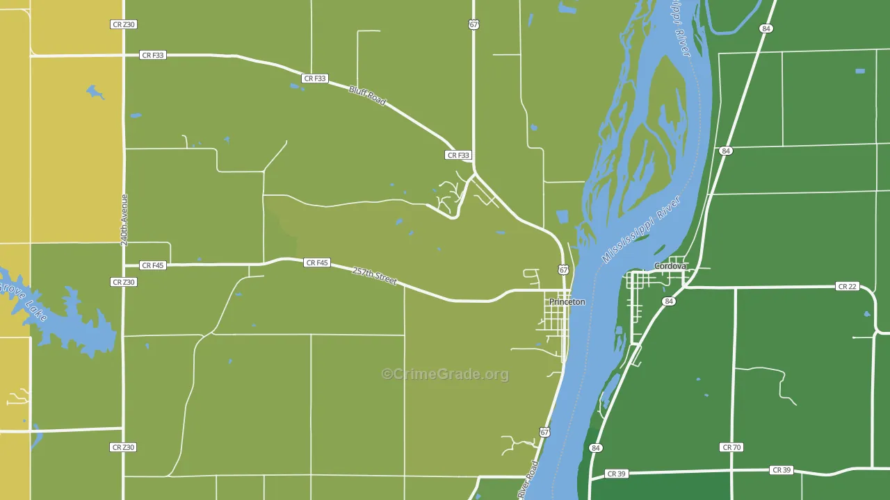 52768, IA Map of Theft Rates