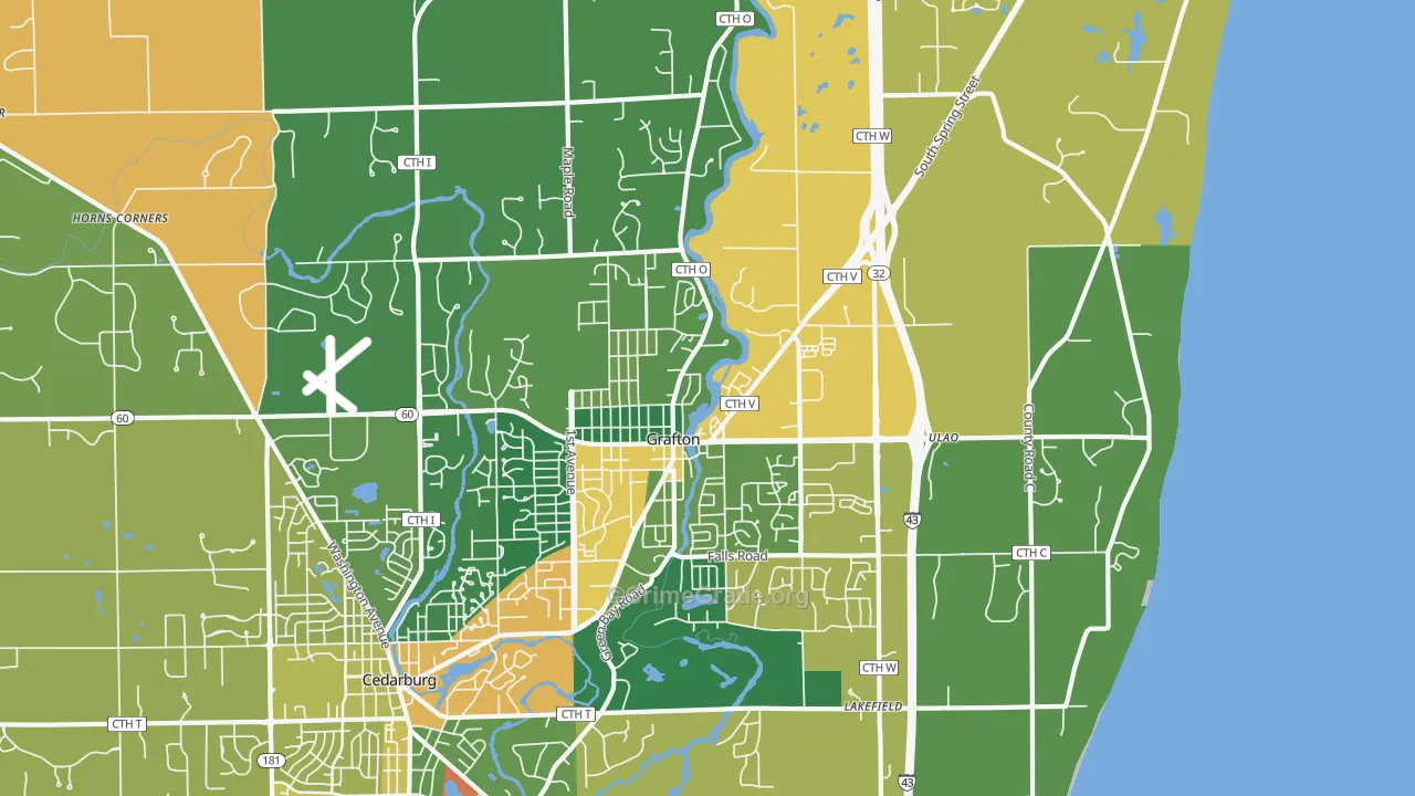 53024, WI Map of Theft Rates