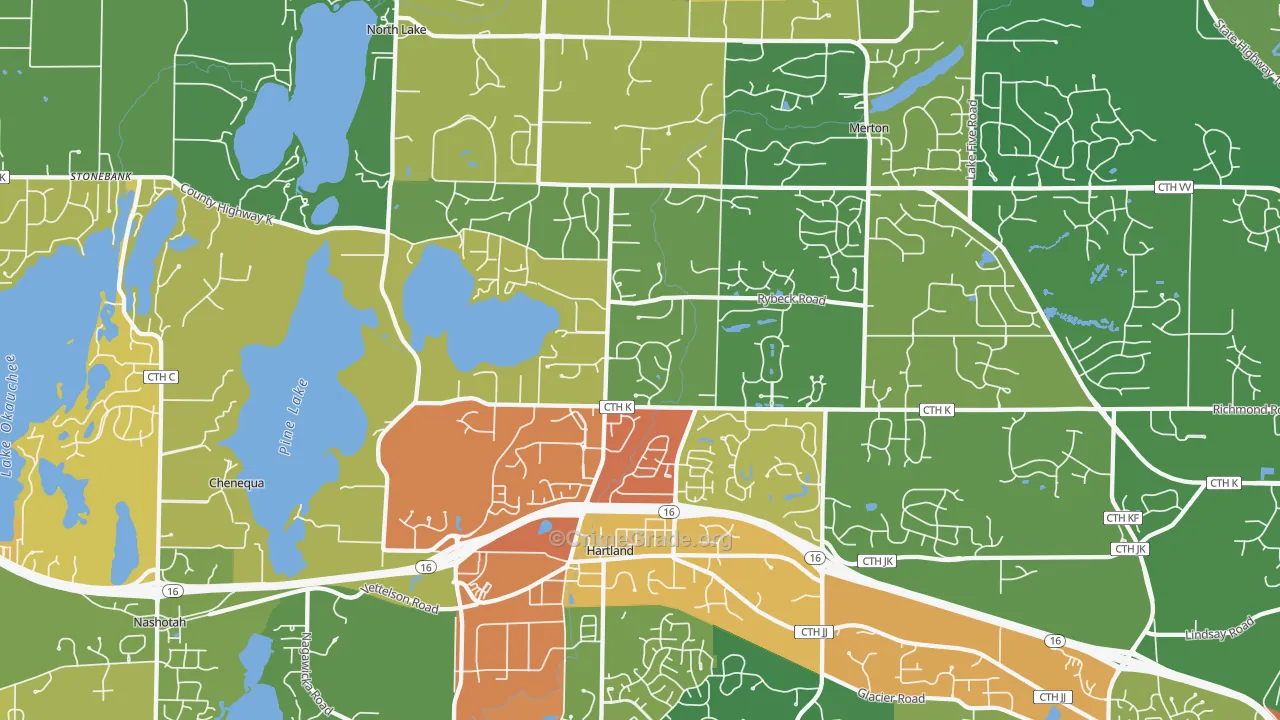 53029, WI Map of Theft Rates
