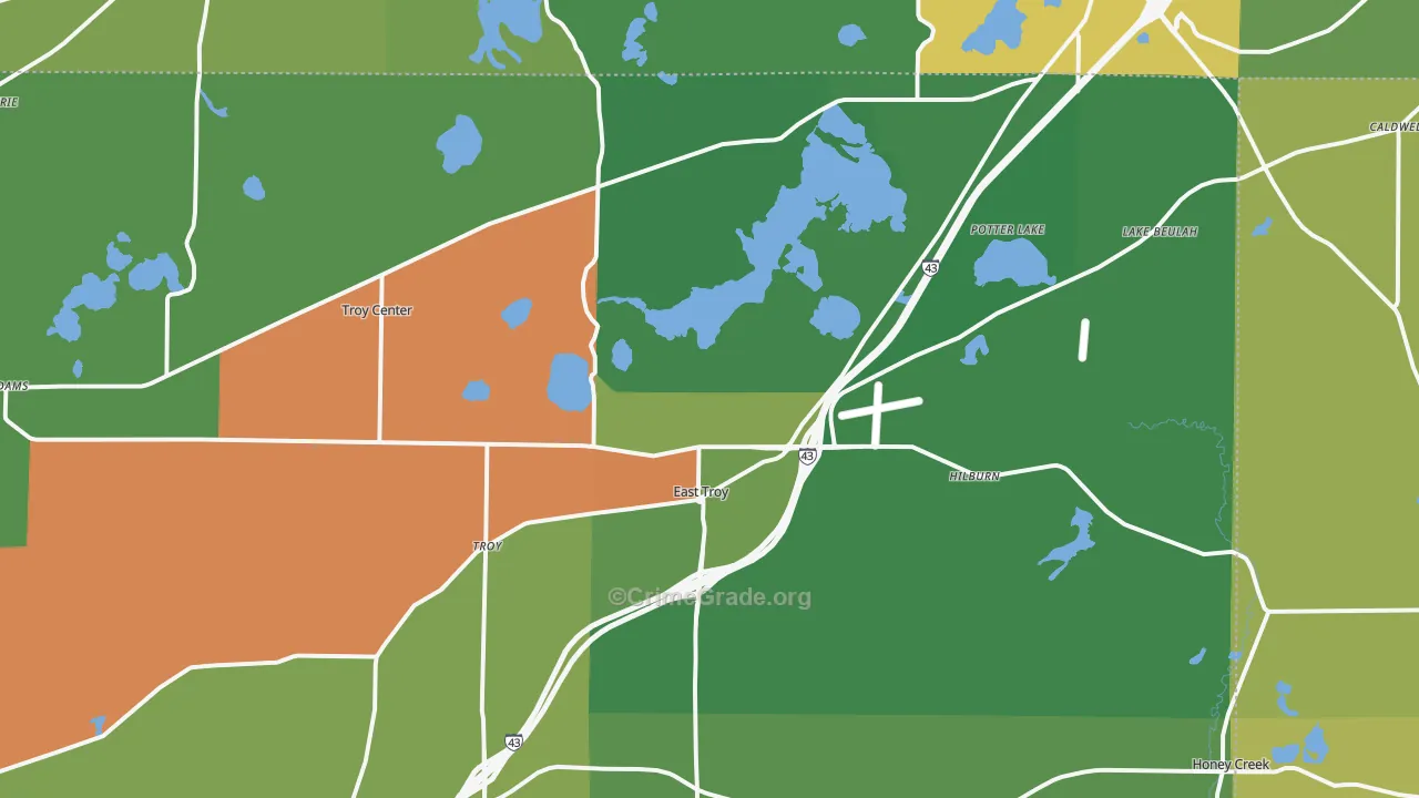53120, WI Map of Theft Rates