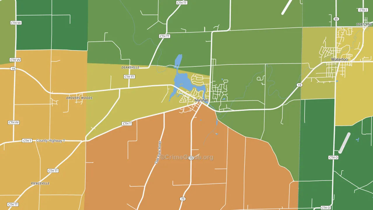 53559, WI Map of Theft Rates