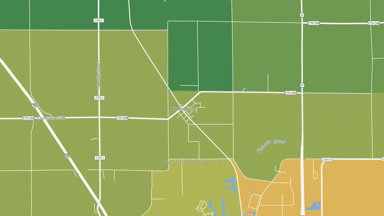53571, WI Map of Theft Rates