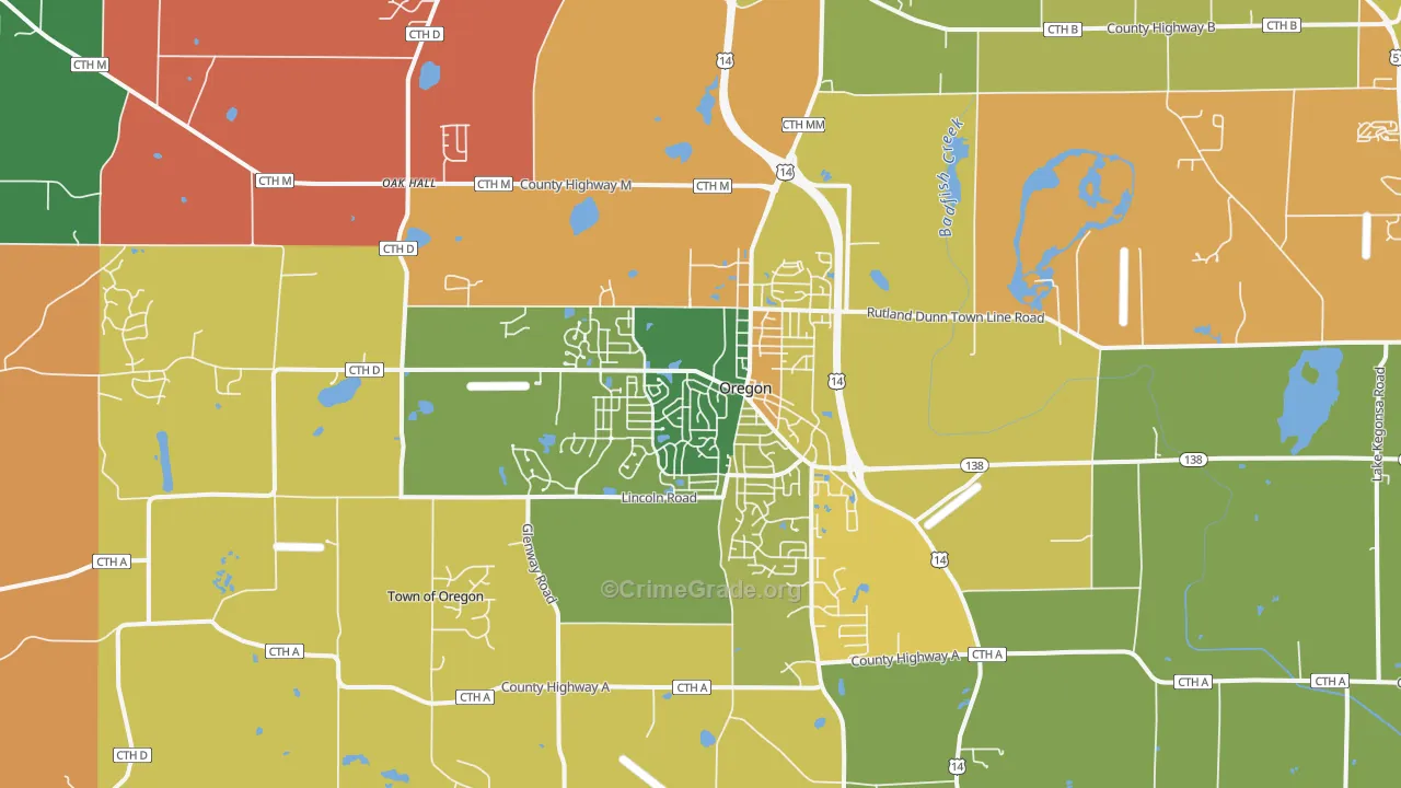 53575, WI Map of Theft Rates