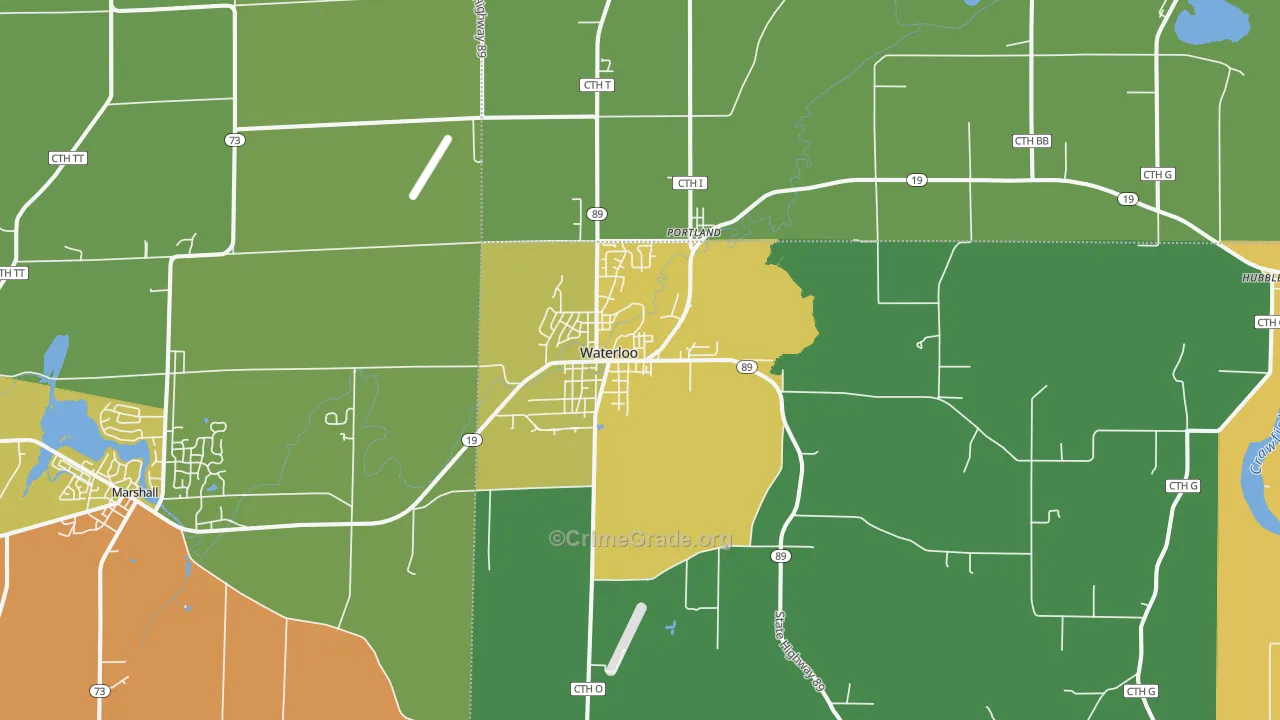 53594, WI Map of Theft Rates