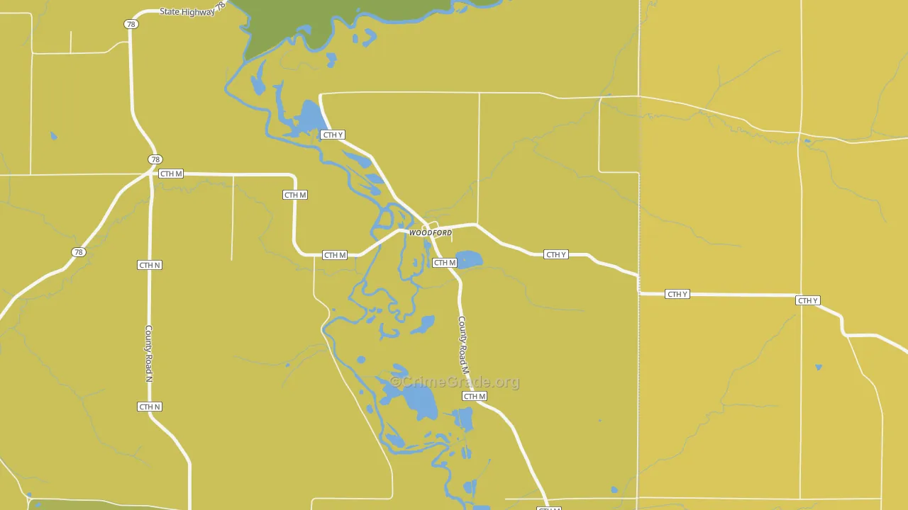 53599, WI Map of Theft Rates