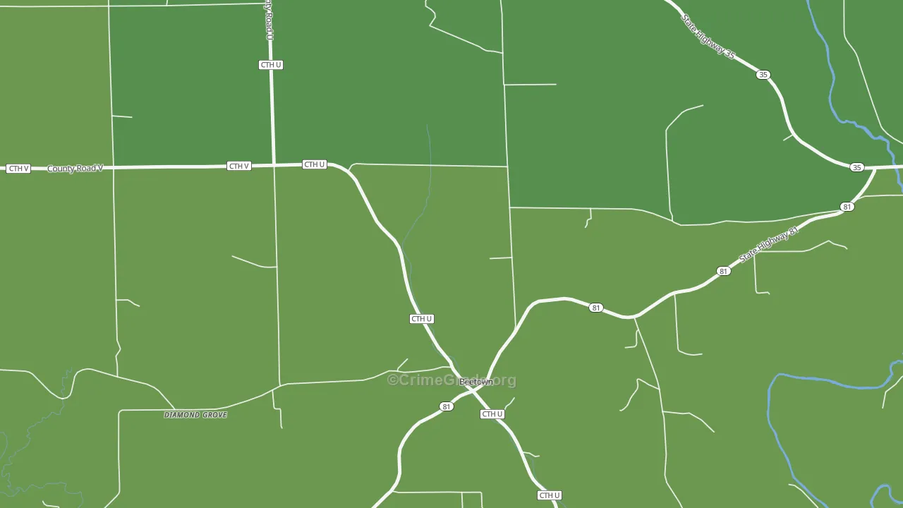 53802, WI Map of Theft Rates