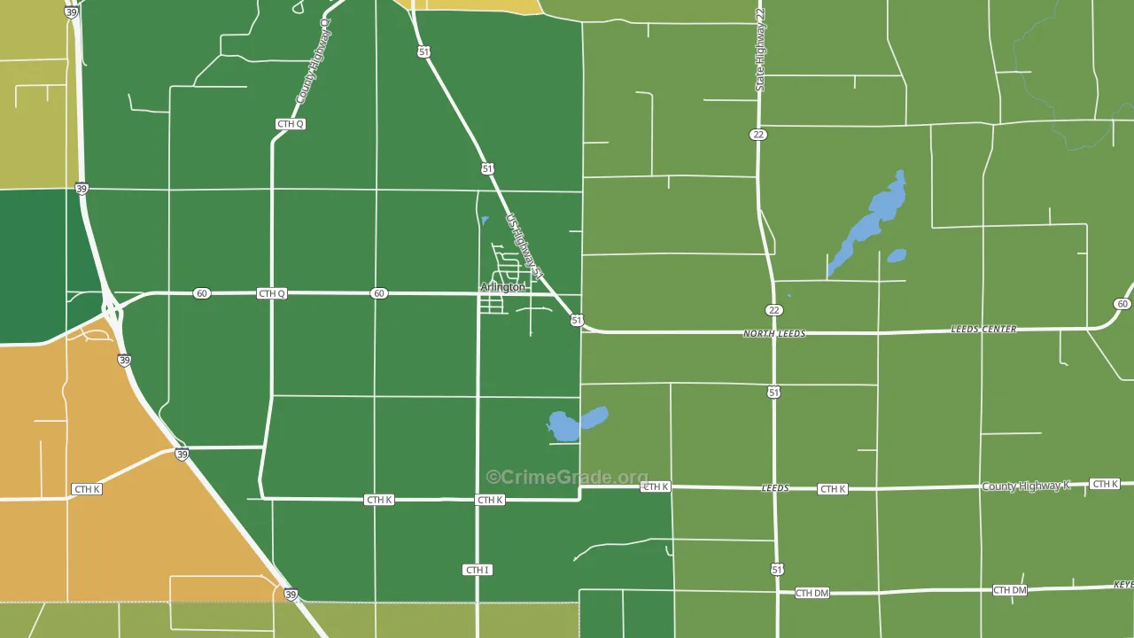 53911, WI Map of Theft Rates