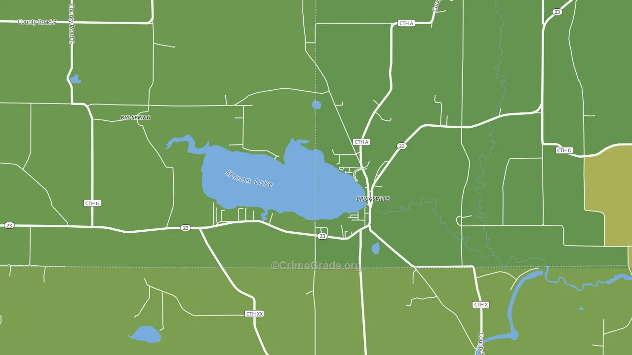 53920, WI Map of Theft Rates