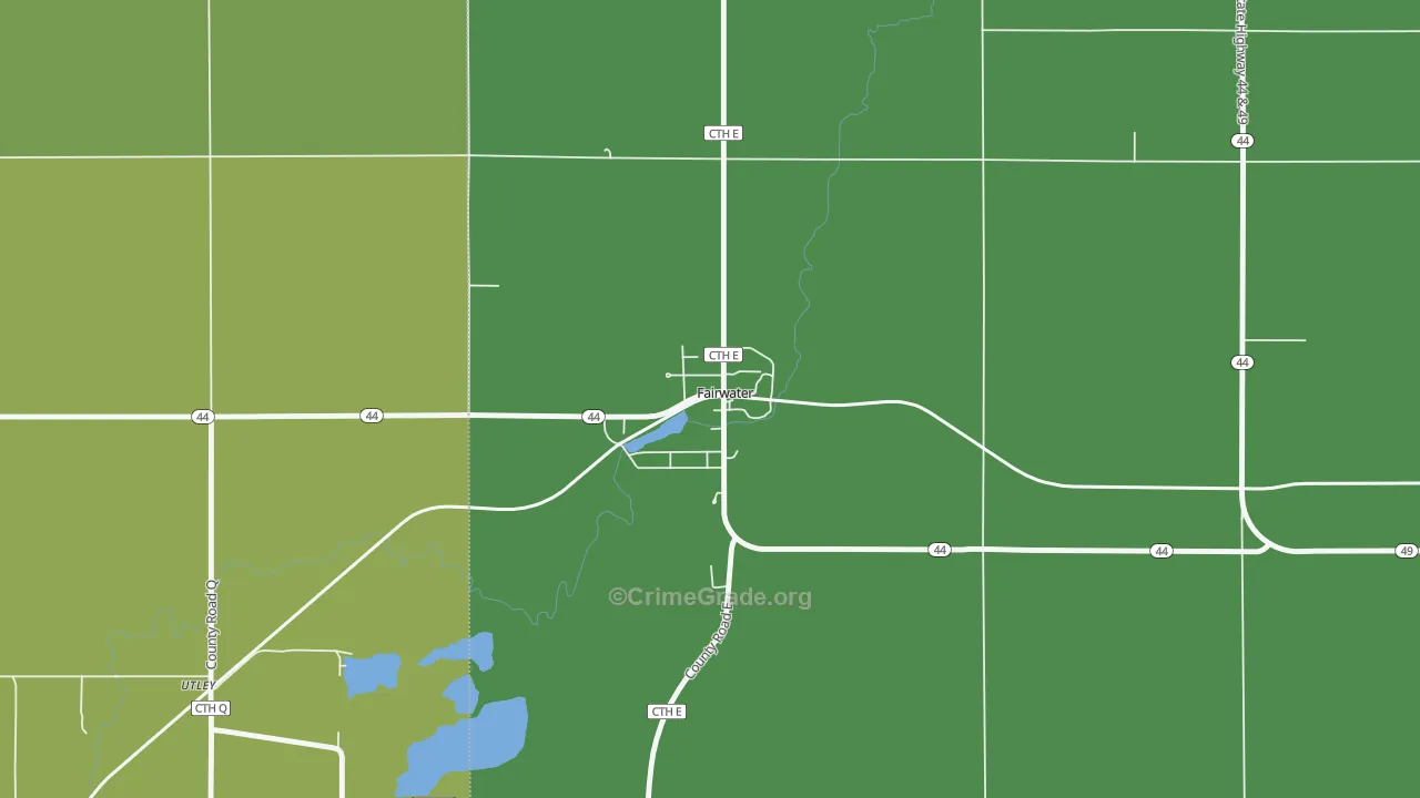 53931, WI Map of Theft Rates