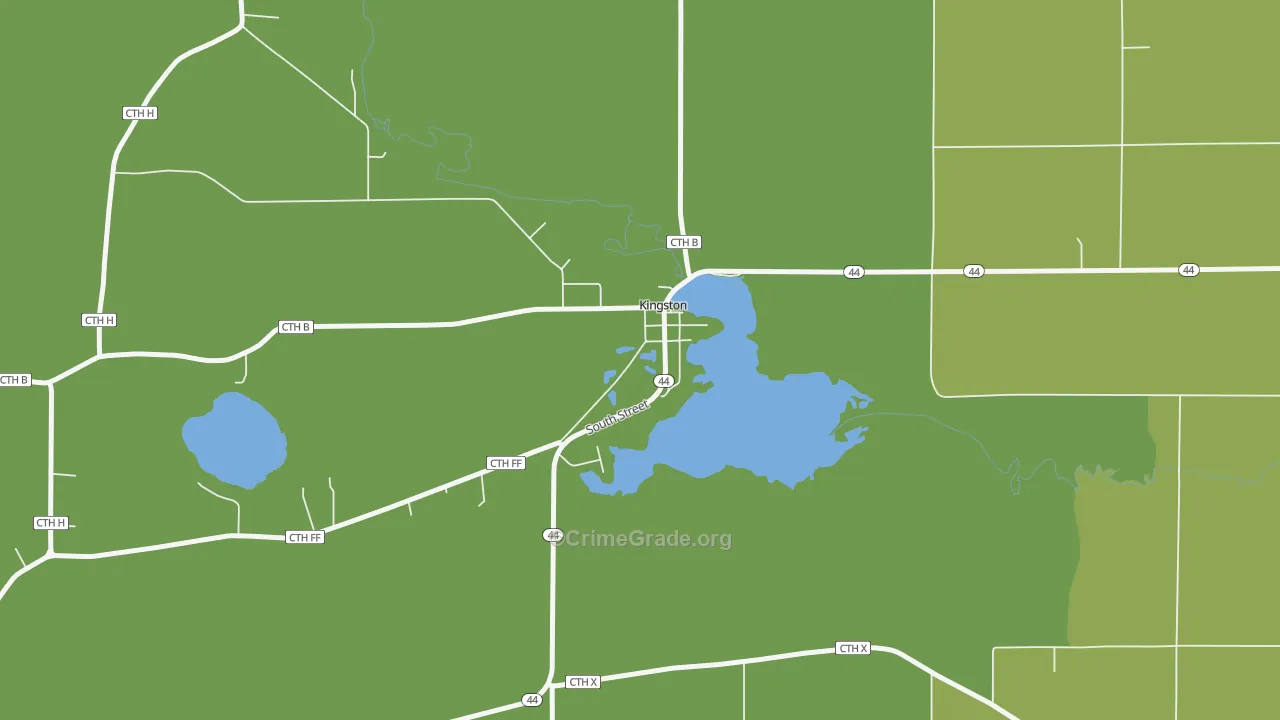 53939, WI Map of Theft Rates