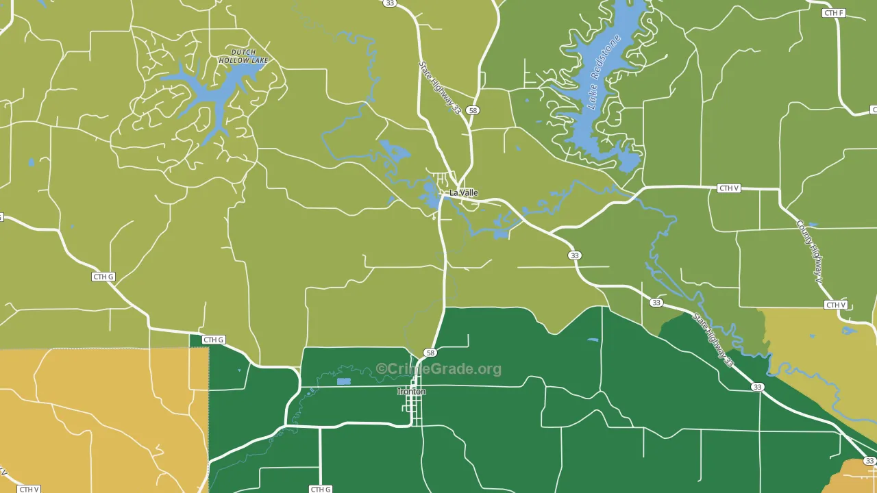 53941, WI Map of Theft Rates