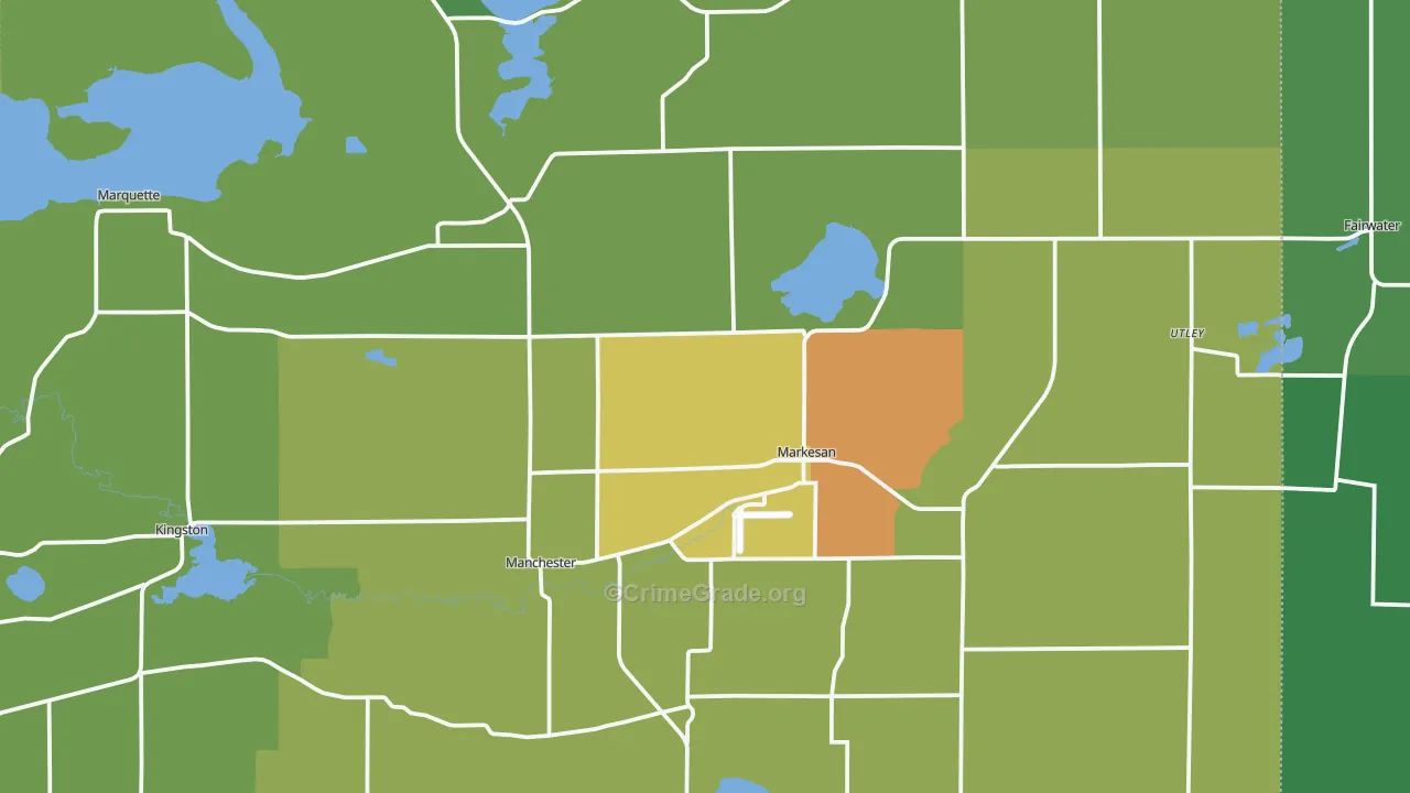 53946, WI Map of Theft Rates