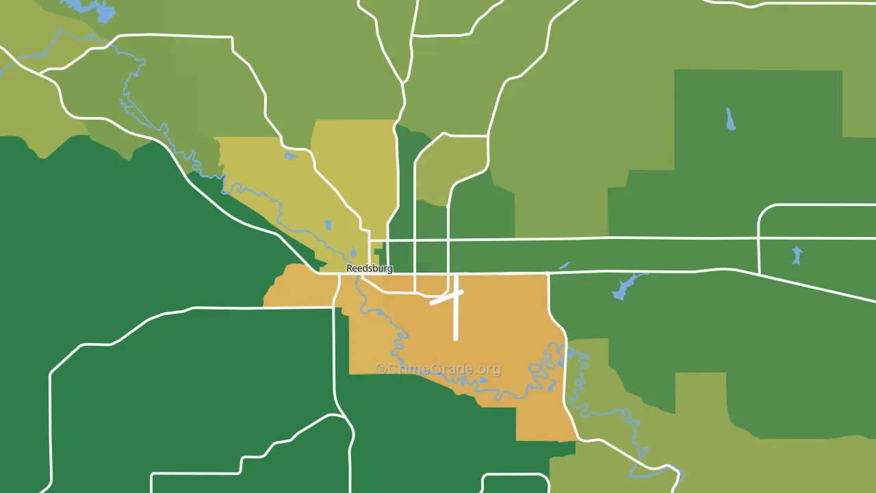 53959, WI Map of Theft Rates
