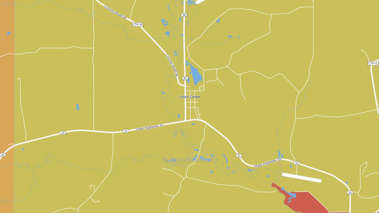 53962, WI Map of Theft Rates