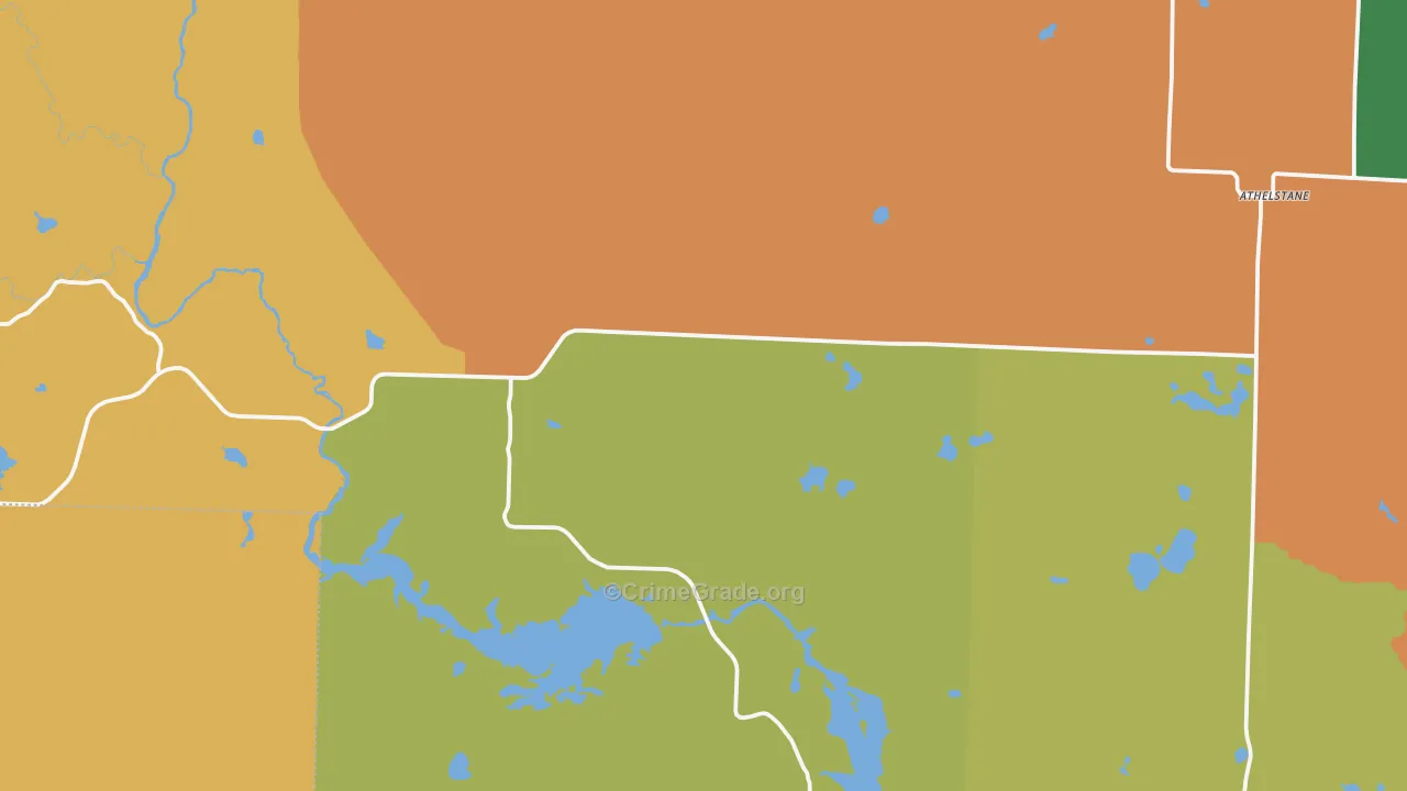 54104, WI Map of Theft Rates