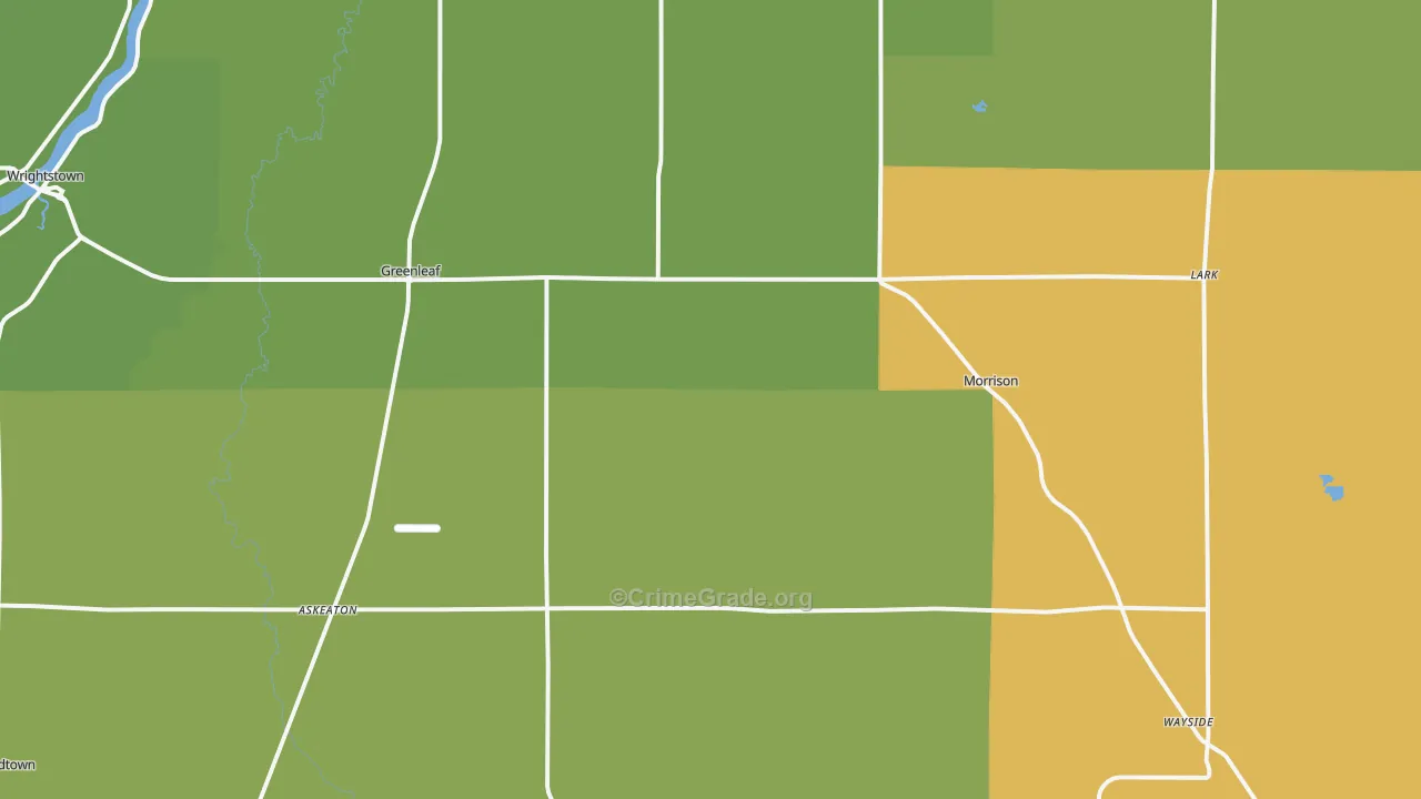 54126, WI Map of Theft Rates