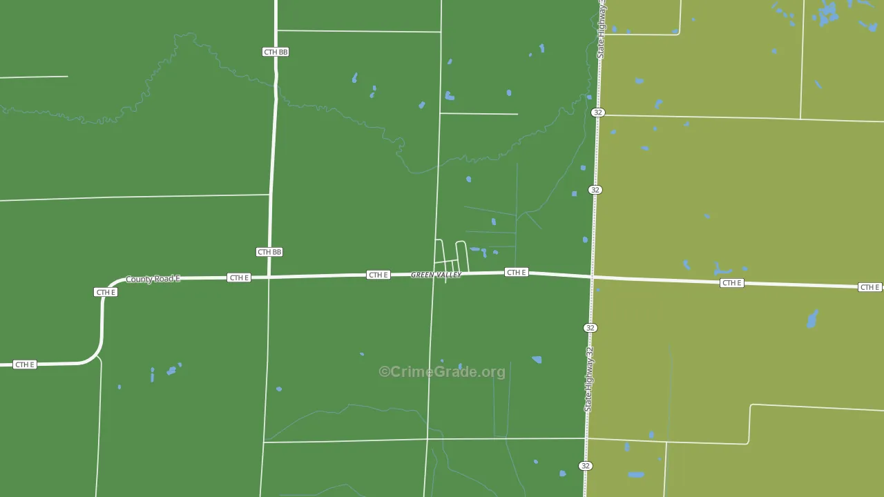 54127, WI Map of Theft Rates