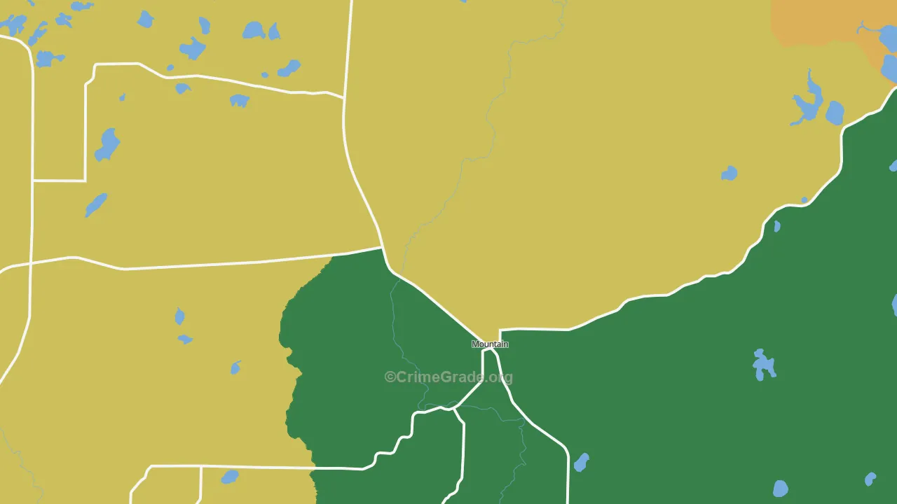 54149, WI Map of Theft Rates
