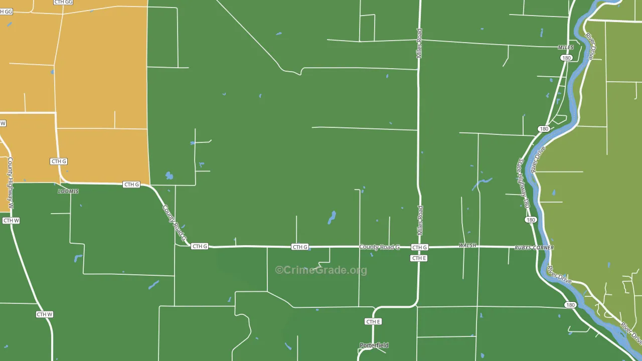 54159, WI Map of Theft Rates