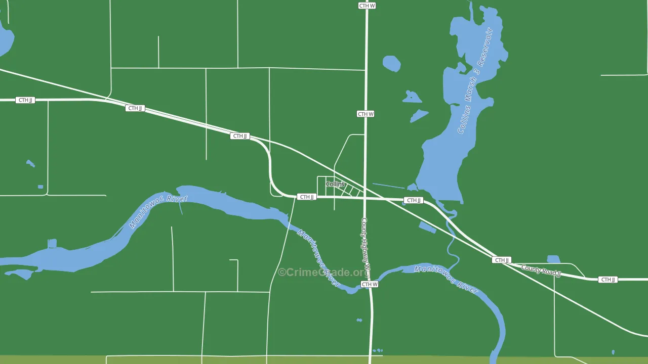 54207, WI Map of Theft Rates