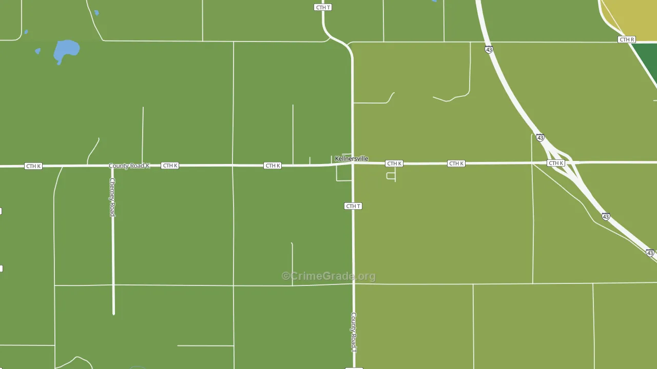54215, WI Map of Theft Rates