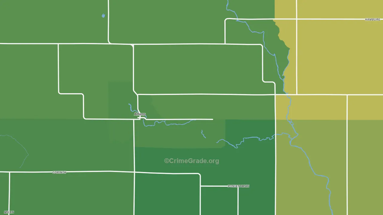54411, WI Map of Theft Rates