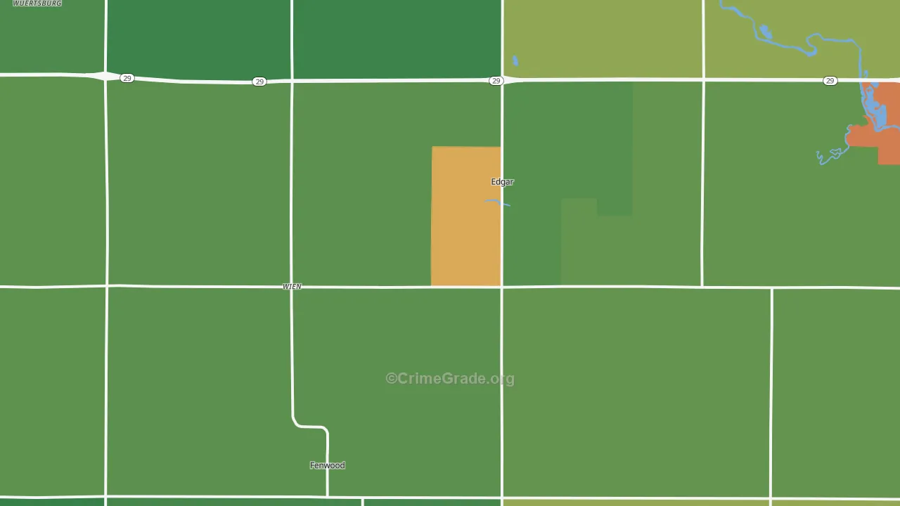 54426, WI Map of Theft Rates