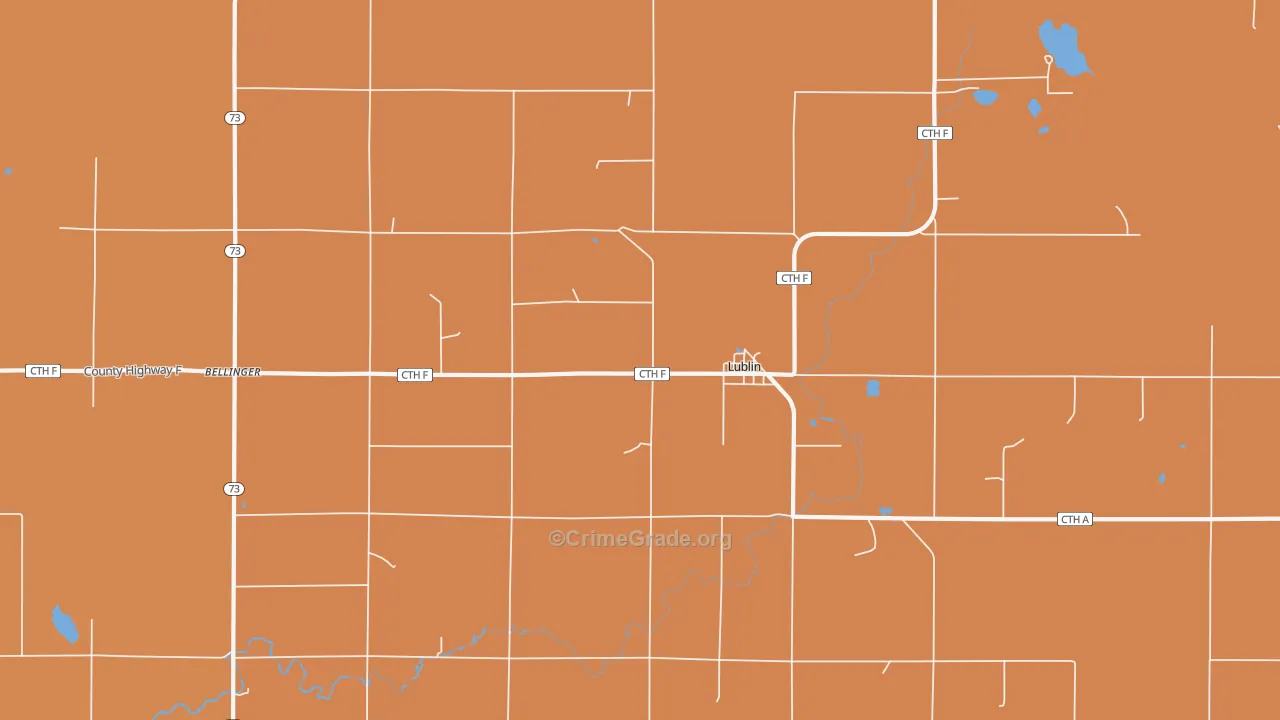 54447, WI Map of Theft Rates