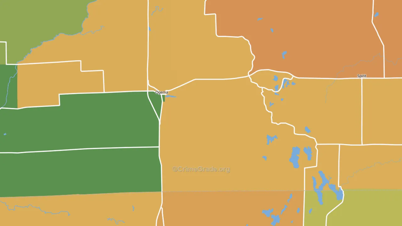 54459, WI Map of Theft Rates