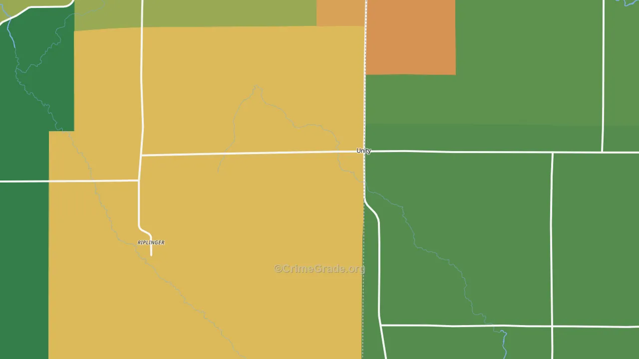 54488, WI Map of Theft Rates