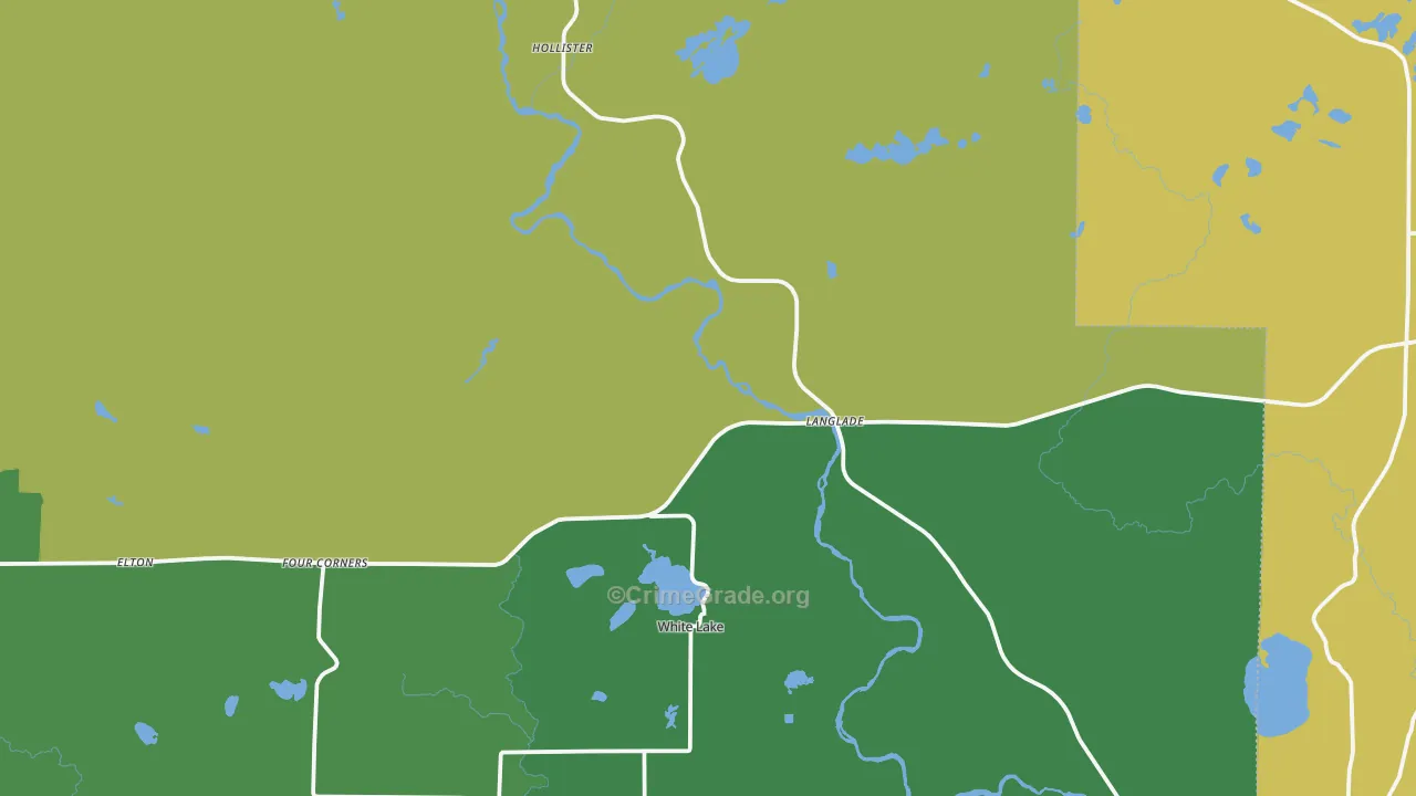 54491, WI Map of Theft Rates