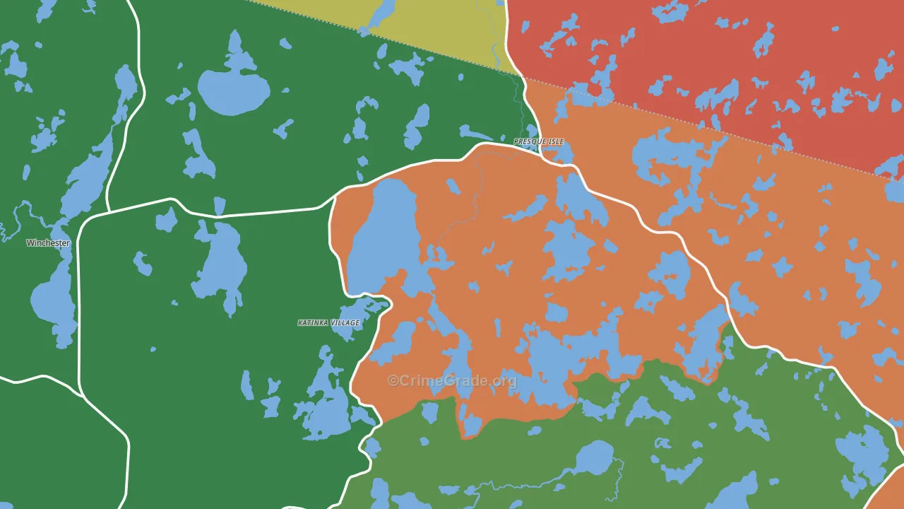 54557, WI Map of Theft Rates