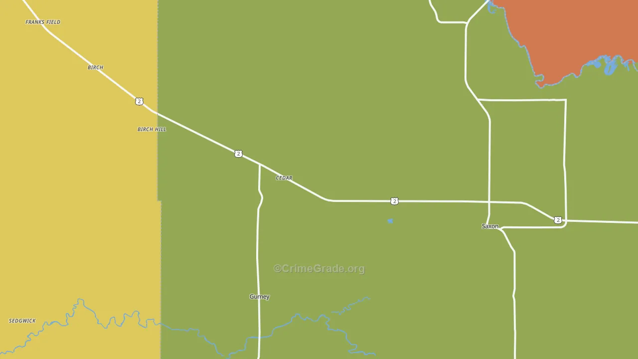 54559, WI Map of Theft Rates