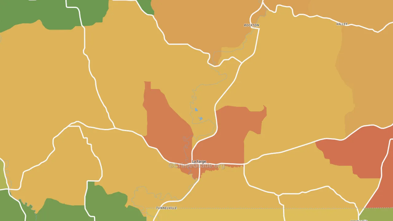 54639, WI Map of Theft Rates