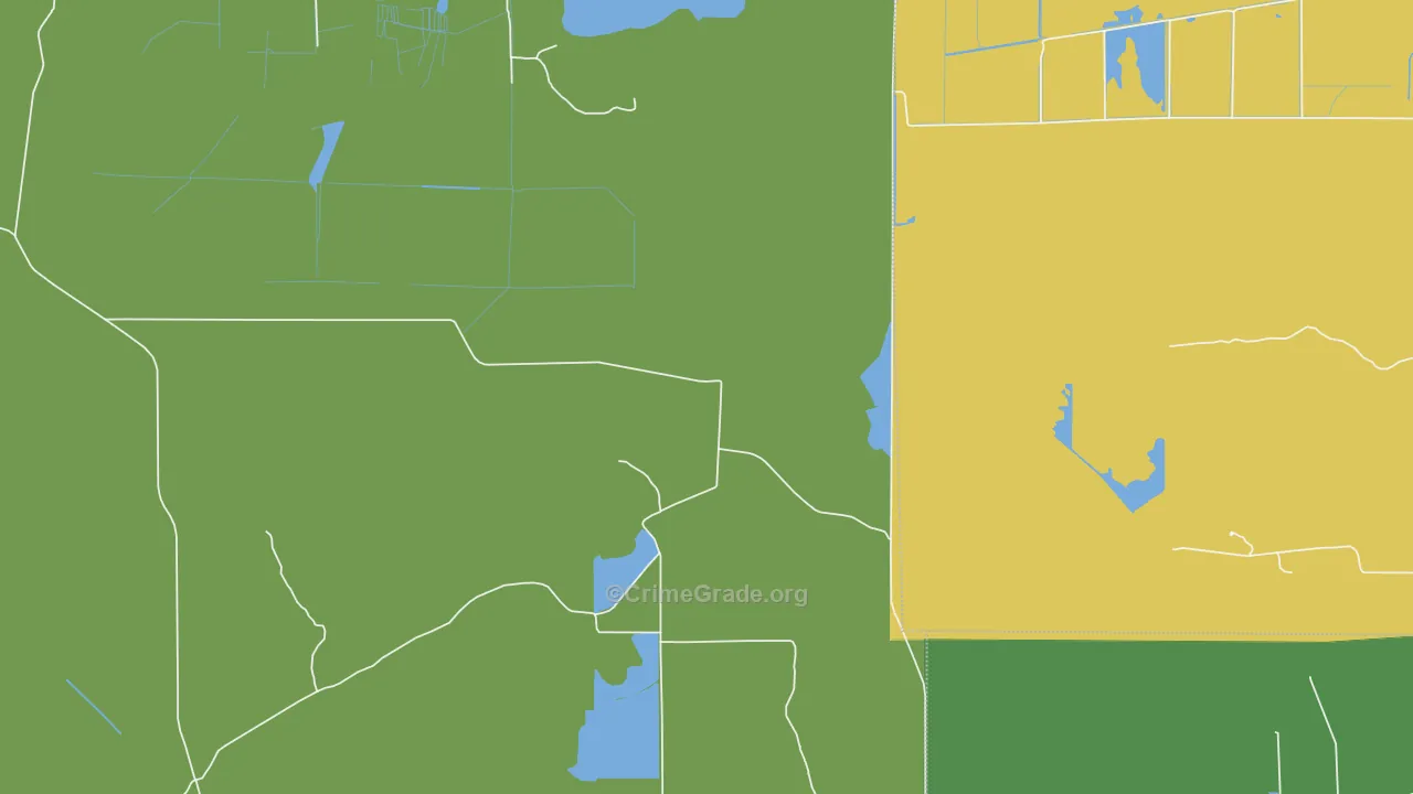 54641, WI Map of Theft Rates