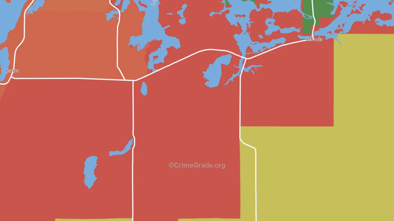 54828, WI Map of Theft Rates