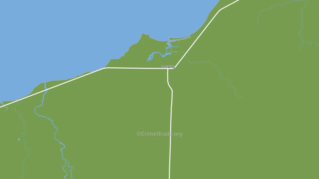 54865, WI Map of Theft Rates