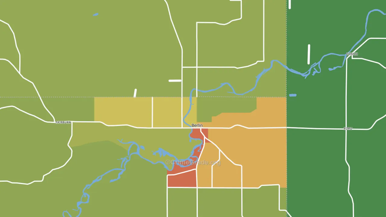 54923, WI Map of Theft Rates