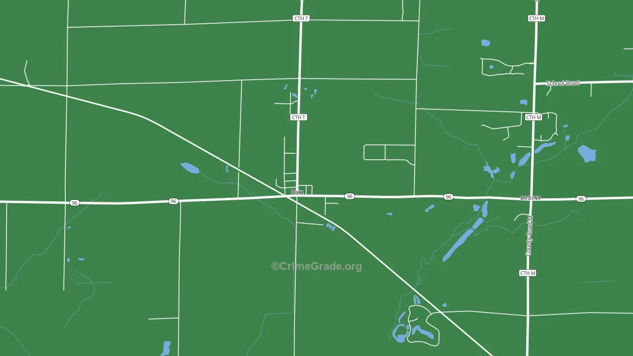 54931, WI Map of Theft Rates
