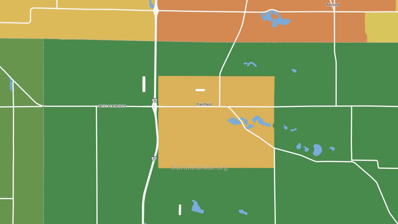 54966, WI Map of Theft Rates