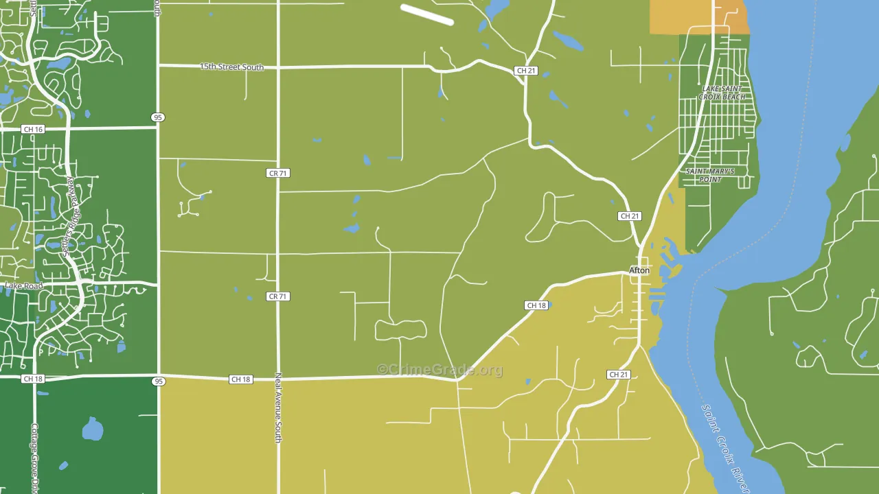 55001, MN Map of Theft Rates