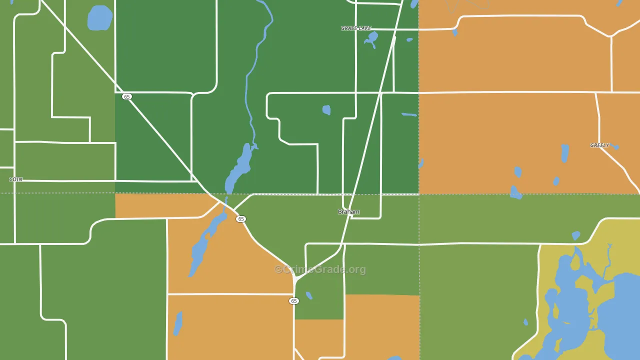 55006, MN Map of Theft Rates