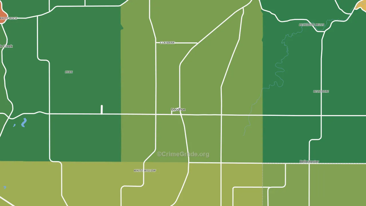55027, MN Map of Theft Rates