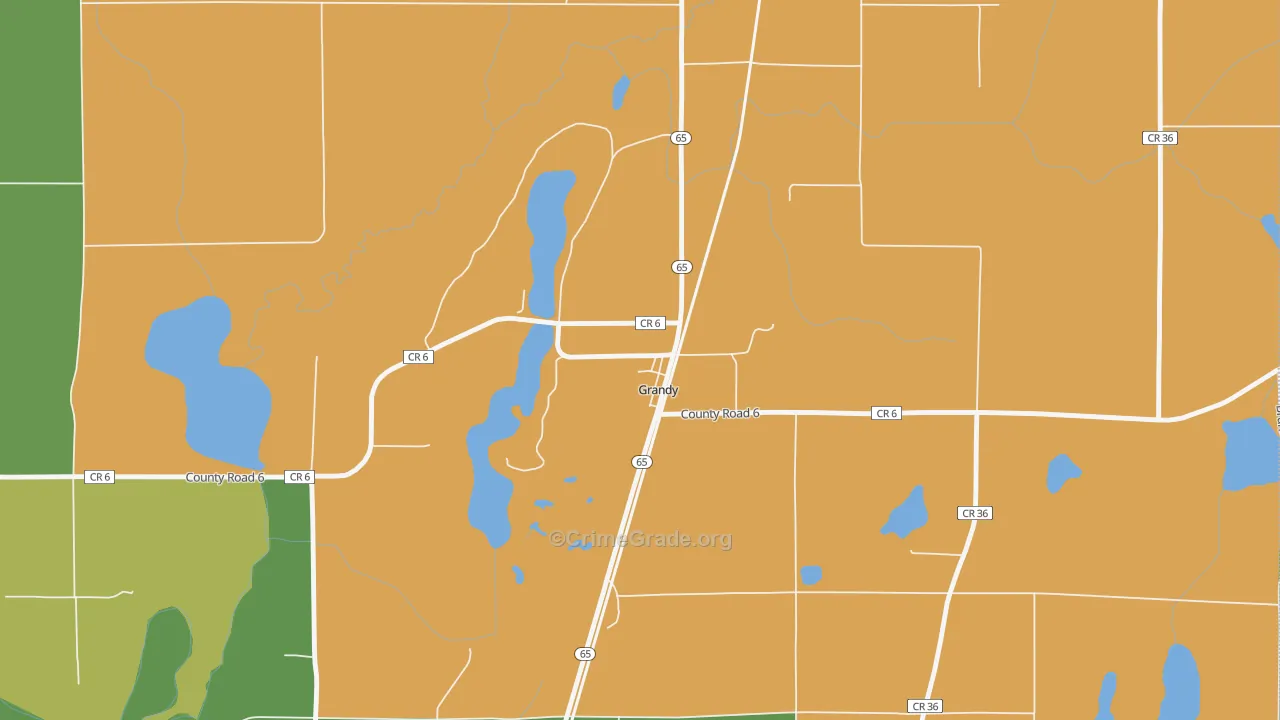 55029, MN Map of Theft Rates