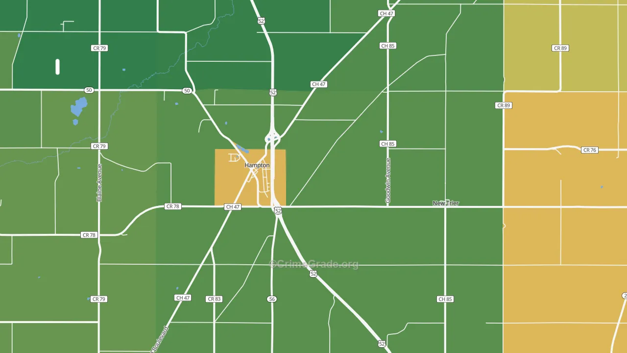 55031, MN Map of Theft Rates